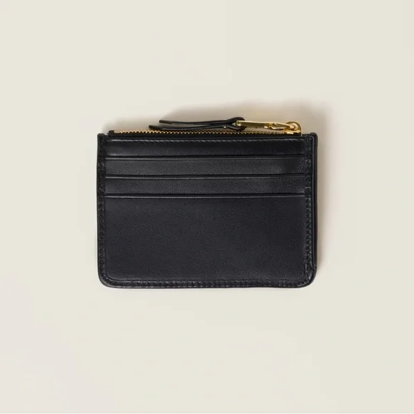 NEW Miu Miu Matelassé nappa leather card holder with Gift Box - Picture 10 of 11